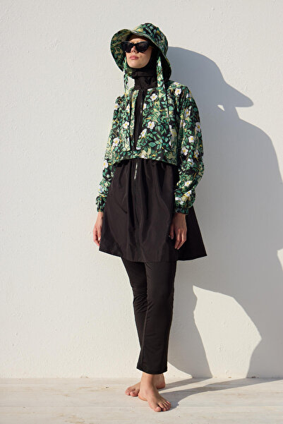 Manuka Σετ μαγιό Leaf Windbreak 3 τεμαχίων Hijab