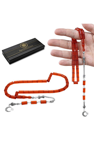 Tesbihane Κεχριμπάρι Θεσβίνιο Φωτιάς - Με Μεταλλική Φούντα - Με Ειδική Συσκευ...