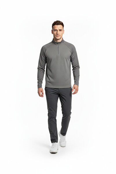 Macade Golf Tech Bomber Zip Erkek SW20211056 Gri