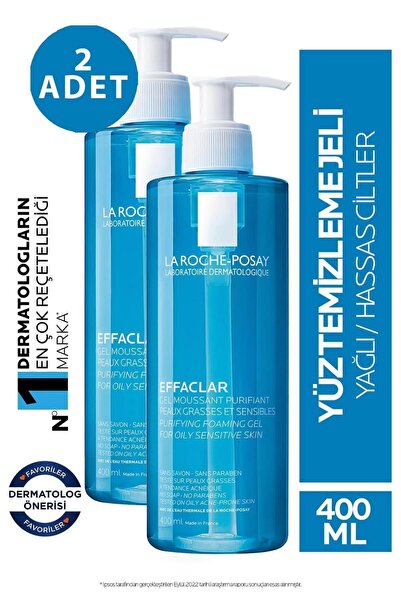 La Roche Posay Effaclar Temizleme Jeli 400ml Yağlı ve Akneye Eğilim Gösteren ...