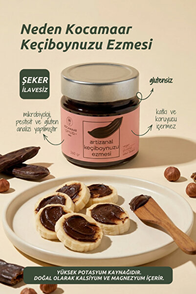 Kocamaar Çiftliği Artizanal Keçiboynuzu Ezmesi Katkısız Harnup 260 g