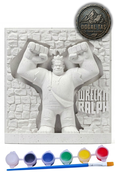 Craft3D Atölye Wreck It Ralph-Oyunbozan Ralph 15 Cm Boyunda Beton/taş/figür/b...