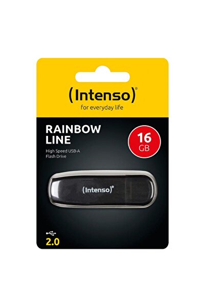 Intenso Rainbow Line USB bellek 16 GB Siyah USB 2.0
