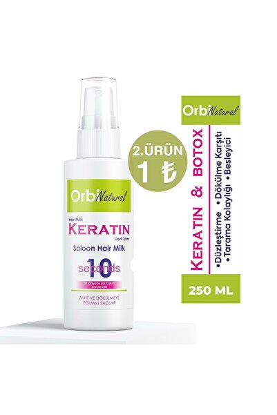 ORBIFRESH Durulanmayan Keratin Bakım Sütü Düzleştirme Dökülme Karşıtı Besleyi...