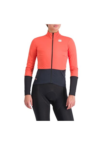 Sportful Jachetă de ciclism pentru femei Total Comfort FW 2023 - Roșu/Negru - M