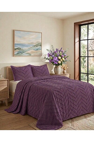 d'niss home touch of nature in your home Κάλυμμα διπλού κρεβατιού Merve 3 τεμ...