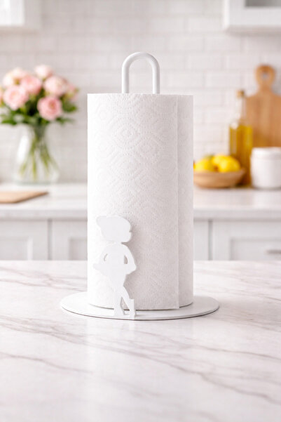VENON White Girl Model Metal Towel Napkin Holder - Paper Towel Holder - Table...