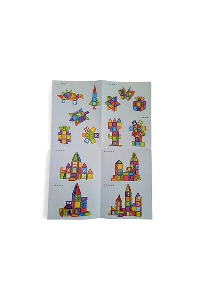 OEM Joc de construit cu piese magnetice 3D Magnetic Tiles, set de 34 de piese