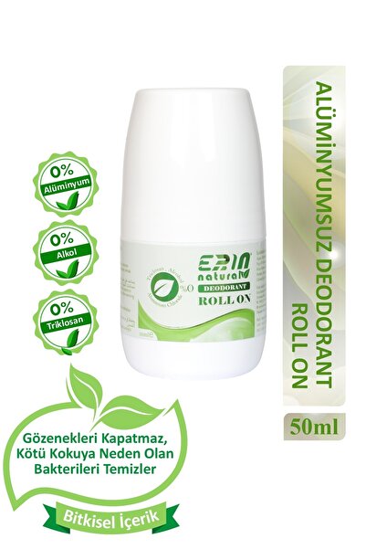 Erin Natural Alüminyumsuz & Alkolsüz Deodorant - Roll On 50 ml