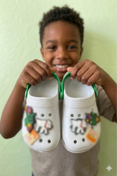 Behtah Kundura Мъжки 6-компонентни Jibbitz декорирани детски затворени сандал...