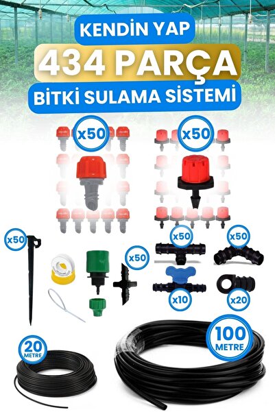 Bahçe Balkon Veranda Bitki Çiçek Damlama Nemlendirme Sisleme Püskürtme Hortum Sulama Sistem