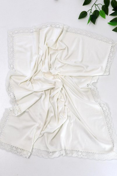 Sitilin Baby Girl and Boy Double Layer Natural Lace Luxury Combed Cotton Blanket Stl6699