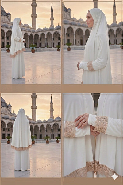 Defkay Γυναικείο φόρεμα προσευχής Hijab με φούστα δύο τεμαχίων