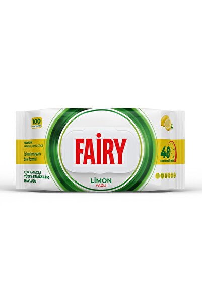 Fairy Multi-Purpose Surface Cleaning Towel 100 Sheets |   Lemon Oil |   White...