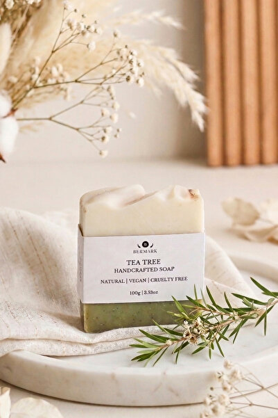 bermark Natural Handmade Tea Tree Soap, Cold Process - Purifying & Balancing ...