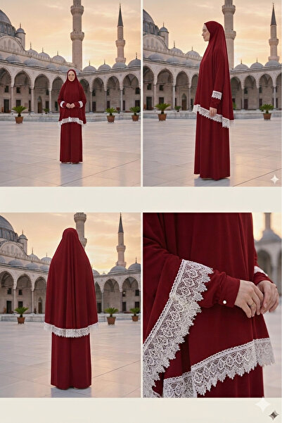 Defkay Γυναικείο φόρεμα προσευχής Hijab με φούστα δύο τεμαχίων