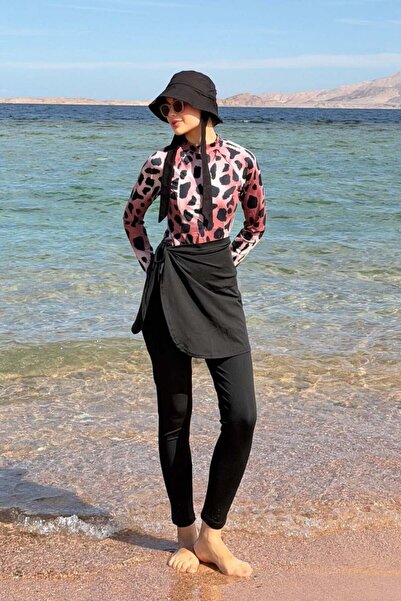 Şulemoda Giyim Mayolu 3-Piece Hijab Swimsuit Set with Dots