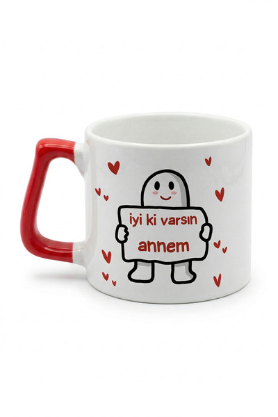 DeseneBak Anneye Özel Tasarım Kupa Bardak – Anneler Günü Konsept Baskılı Hedi...