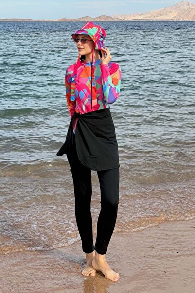 Şulemoda Giyim Μαγιό 3 τεμαχίων Τεσεττουρικό Σετ Μαγιό Γεωμετρικό