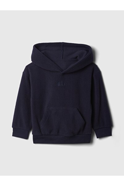 GAP Erkek Bebek Lacivert Logo Relaxed Fleece Sweatshirt