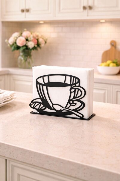 VENON Black Coffee Cup Napkin Holder Napkin Holder Metal Napkin Paper Napkin ...