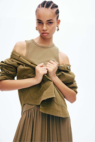 H&M كوخ من قماش قطني مائل