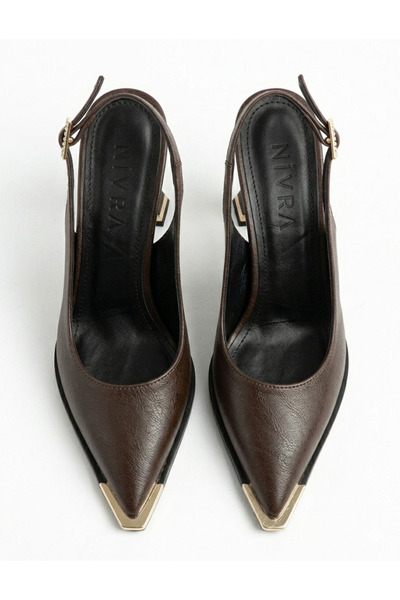 ELEVAM Πέτρινα Λεπτομερή Παπούτσια Βραδινής Ένδυσης με Τακούνι Γυναικεία Παπο...