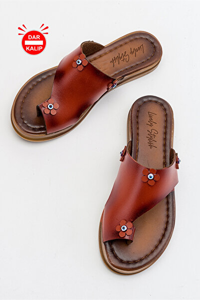 Lively Stylish Angela Flip-Flop Leather Slippers