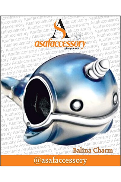 asaf Balina charm | gümüş kaplama