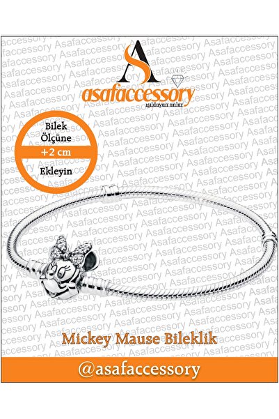 asaf Minnie mouse moments bileklik charm takılabilir | gümüş kaplama