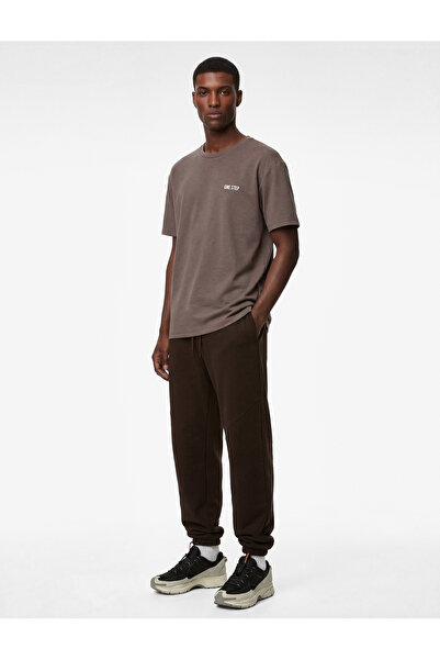 Koton Viscose Blend Pocketed Drawstring Waist Jogger Pants Sports Sweatpants