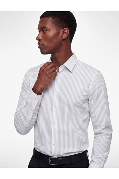 Koton Σετ Βαμβάκι κλασικών μακρυμάνικων πουκαμίσων με γιακά και κανονική εφαρ...