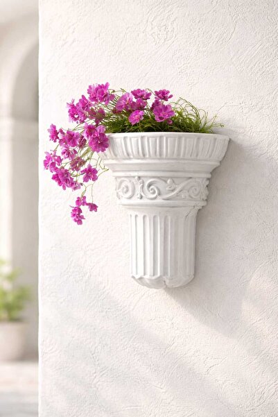 Yaratıcı sanatlar atölyesi Duvar Saksısı Büyük Boy 30 CM Roma Sütunu Tasarım ...