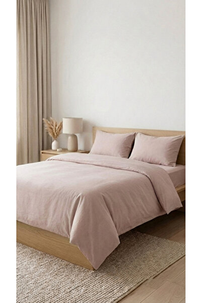 kesenegore Σετ Παπλωματοθήκη Διπλή από Βαμβακερό Ύφασμα 4 τεμαχίων με Ελαστικ...