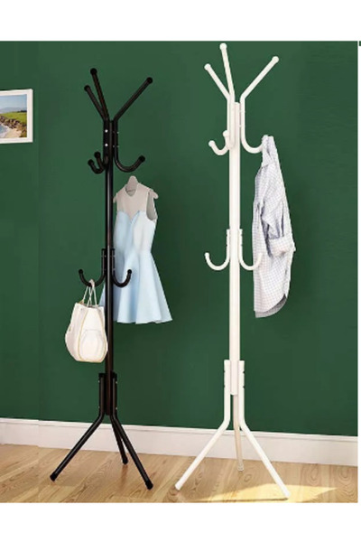 DealsReall Μεταλλική Κρεμάστρα Παλτών Τύπου Δέντρου, 175*45 εκ., Λευκή DealsR...