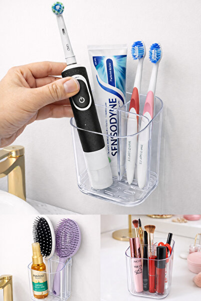 Wober Banyo Düzenleyicisi | Yapışkanlı Çok Amaçlı Organizer Raf, Banyo Aksesu...