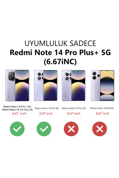 SLIMFELT Redmi Note 14 Pro Plus+ 5g Compatible High Quality Plain Heart Pattern Drop Resistant Silicone Case