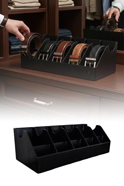 omilife Οργανωτής μακιγιάζ και κοσμημάτων με 10 θήκες για κάλτσες με μαύρη ζώ...