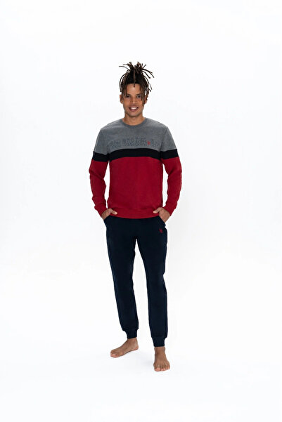 U.S. Polo Assn. Ανδρικό 100% Βαμβάκι 2 νήματα D Υφαντό Σετ πιτζάμες για το σπ...