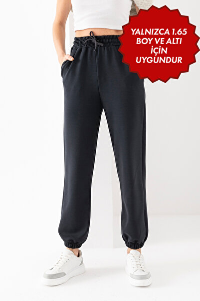 Warasiva Γυναικείο καπνιστό ύφασμα Modal Ψηλόμεσο Φούτερ με διπλή τσέπη με απ...