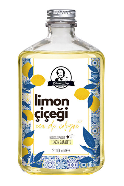 Özcan Bey Deluxe Seri Limon Çiçeği Kolonyası Parfümlü Citrus Limon Kokulu Kol...