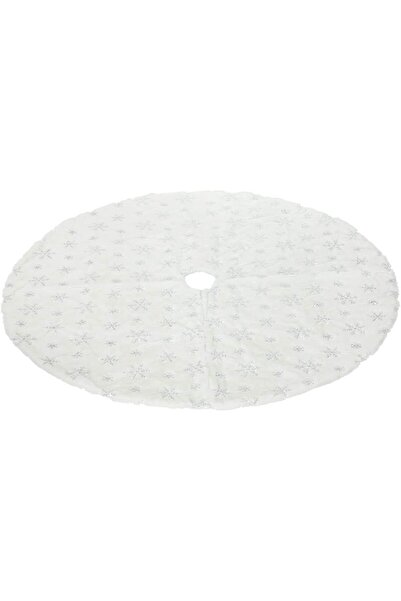 Arabest 48 Inch White Christmas Tree Skirt, Snowflake Plush Tree Mat, Holiday...