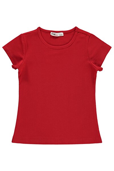 Civil Girls Basic 2-5 Yaş Tişört - Kırmızı