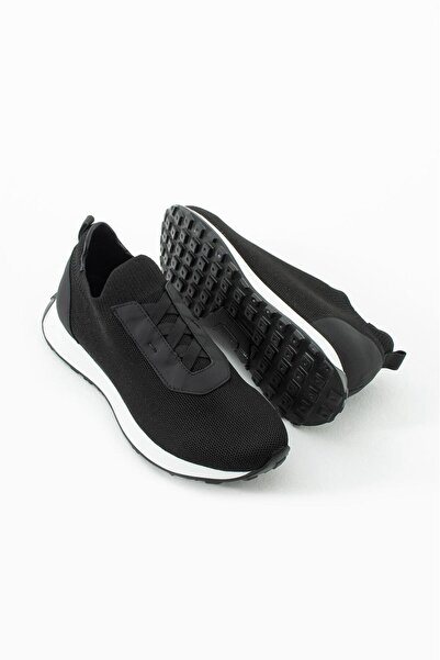 ShoeMaker Black Men's Black Lightweight - Comfortable New Summer Knitwear Shoes