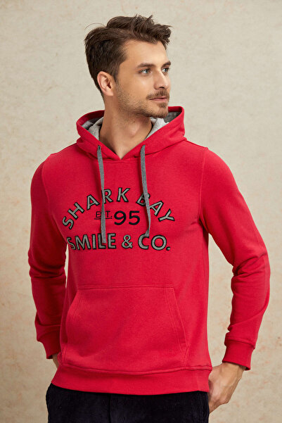 SMILE Riwory Fuchsia 100% Cotton Hooded Sweatshirt