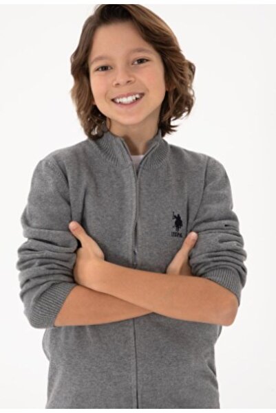 U.S. Polo Assn. Boy's g083sz0th-000-2255674 knitwear cardigan