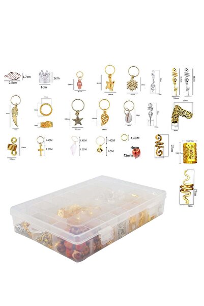 Arabest 265-Piece DIY Hair Braid Cuff Set, Aluminum Dread Locks Metal Tube Clips