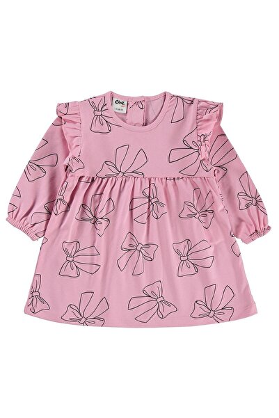 Civil Baby Fiyonk Empirme 6-18 Ay Jile ve Elbise - Pembe
