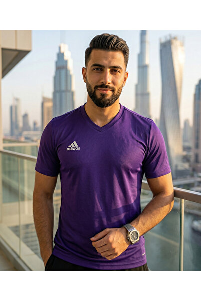 adidas Μπλουζάκι με λαιμόκοψη V με μαλακή υφή που αναπνέει Πολύχρωμο μπλουζάκι