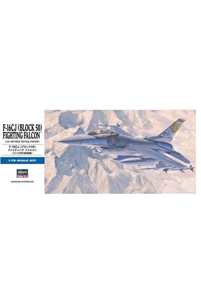 Hasegawa D18 448 1/72 Ölçek, F-16CJ (Block 50) Fighting Falcon, Savaş Uçağı P...